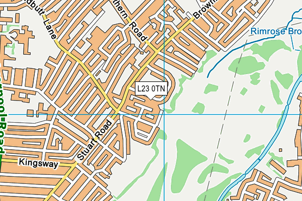 L23 0TN map - OS VectorMap District (Ordnance Survey) L23 0TN map - OS VectorMap District (Ordnance Survey)