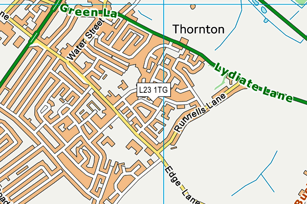 L23 1TG map - OS VectorMap District (Ordnance Survey) L23 1TG map - OS VectorMap District (Ordnance Survey)