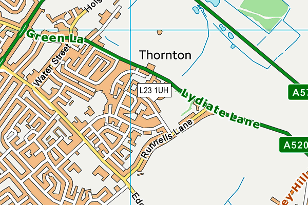 L23 1UH map - OS VectorMap District (Ordnance Survey)