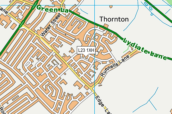 L23 1XH map - OS VectorMap District (Ordnance Survey) L23 1XH map - OS VectorMap District (Ordnance Survey)