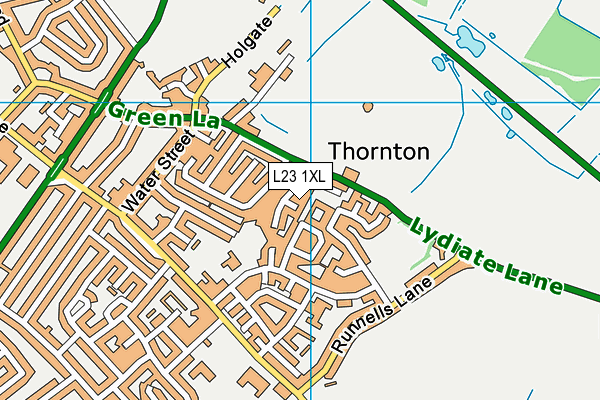 L23 1XL map - OS VectorMap District (Ordnance Survey) L23 1XL map - OS VectorMap District (Ordnance Survey)