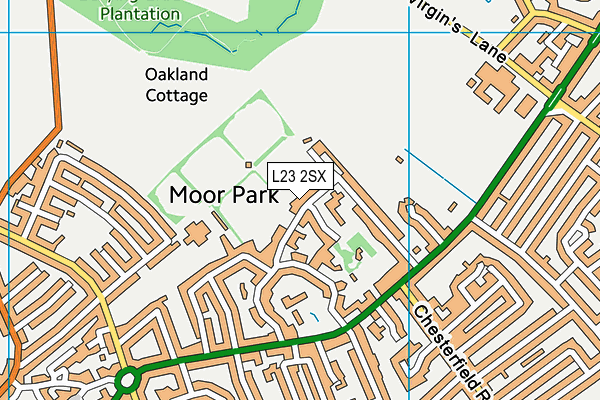 L23 2SX map - OS VectorMap District (Ordnance Survey) L23 2SX map - OS VectorMap District (Ordnance Survey)