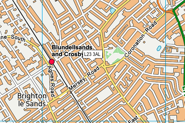 L23 3AL map - OS VectorMap District (Ordnance Survey)
