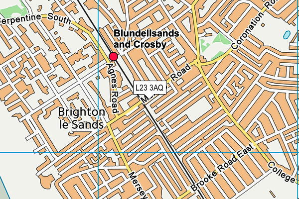 L23 3AQ map - OS VectorMap District (Ordnance Survey)
