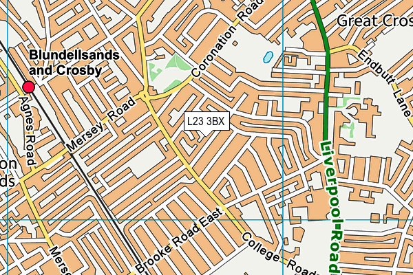L23 3BX map - OS VectorMap District (Ordnance Survey) L23 3BX map - OS VectorMap District (Ordnance Survey)