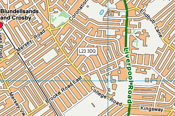 L23 3DQ map - OS VectorMap District (Ordnance Survey) L23 3DQ map - OS VectorMap District (Ordnance Survey)