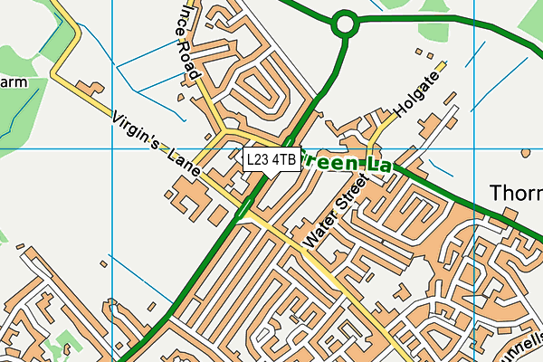 L23 4TB map - OS VectorMap District (Ordnance Survey) L23 4TB map - OS VectorMap District (Ordnance Survey)