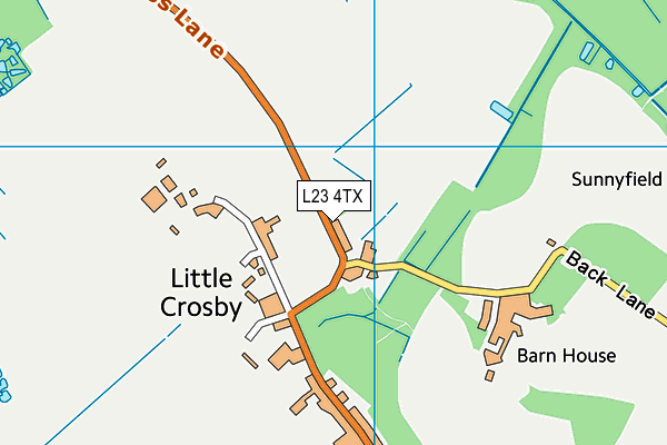 L23 4TX map - OS VectorMap District (Ordnance Survey) L23 4TX map - OS VectorMap District (Ordnance Survey)