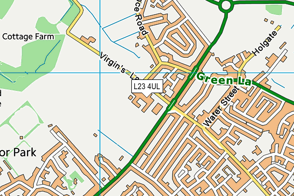 L23 4UL map - OS VectorMap District (Ordnance Survey) L23 4UL map - OS VectorMap District (Ordnance Survey)