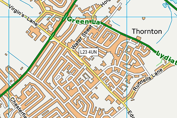 L23 4UN map - OS VectorMap District (Ordnance Survey) L23 4UN map - OS VectorMap District (Ordnance Survey)