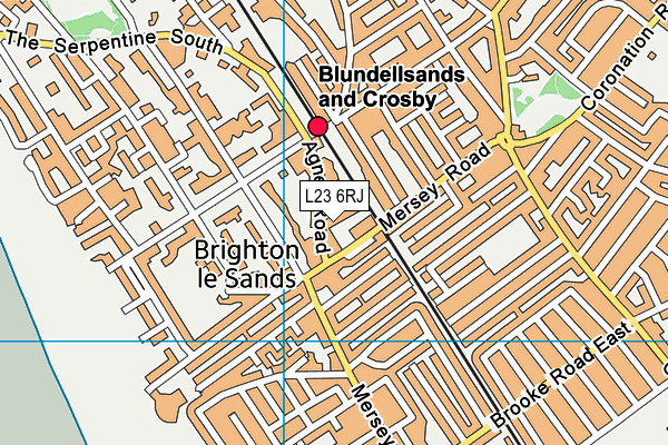 L23 6RJ map - OS VectorMap District (Ordnance Survey) L23 6RJ map - OS VectorMap District (Ordnance Survey)