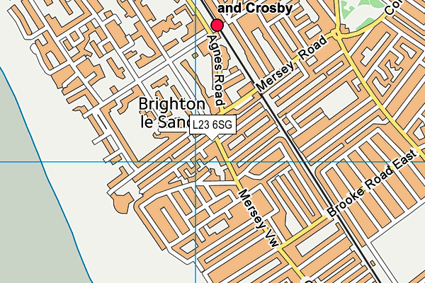 L23 6SG map - OS VectorMap District (Ordnance Survey)