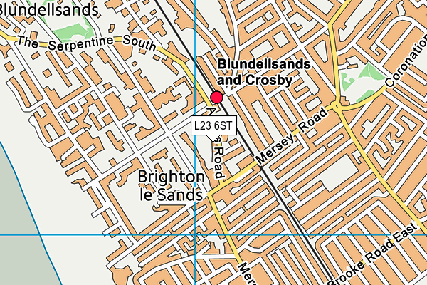 L23 6ST map - OS VectorMap District (Ordnance Survey) L23 6ST map - OS VectorMap District (Ordnance Survey)