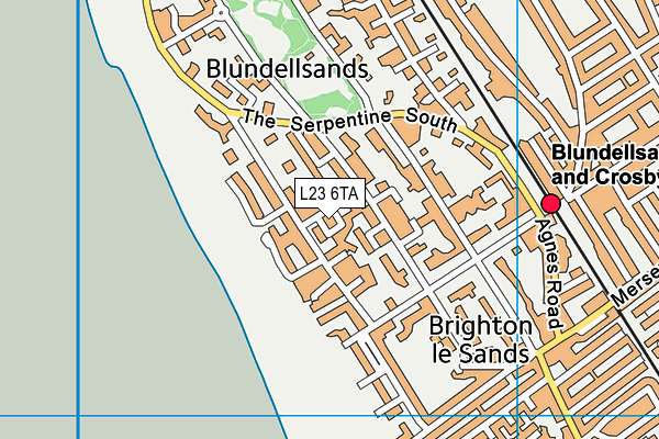 L23 6TA map - OS VectorMap District (Ordnance Survey) L23 6TA map - OS VectorMap District (Ordnance Survey)