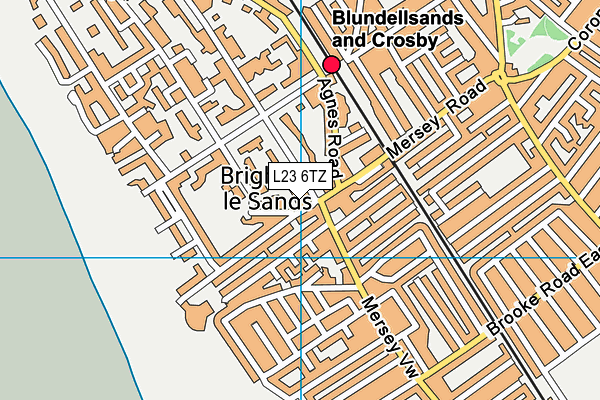 L23 6TZ map - OS VectorMap District (Ordnance Survey) L23 6TZ map - OS VectorMap District (Ordnance Survey)