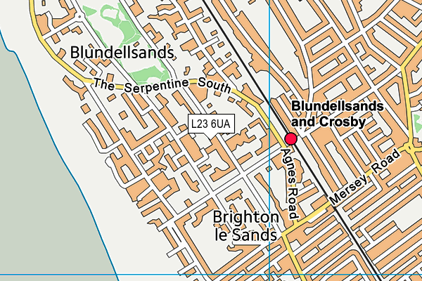 L23 6UA map - OS VectorMap District (Ordnance Survey) L23 6UA map - OS VectorMap District (Ordnance Survey)
