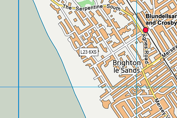 L23 6XS map - OS VectorMap District (Ordnance Survey) L23 6XS map - OS VectorMap District (Ordnance Survey)