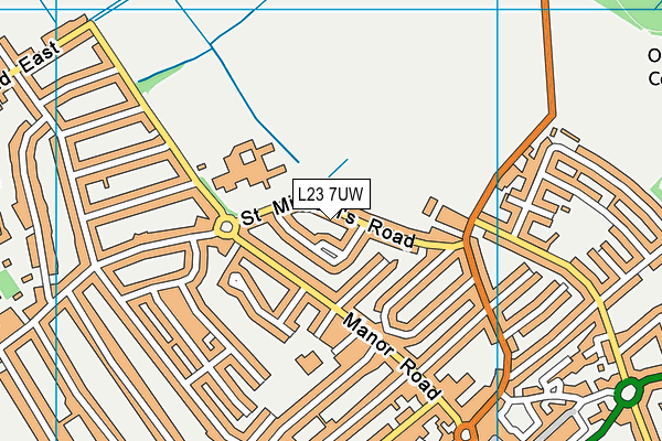 L23 7UW map - OS VectorMap District (Ordnance Survey) L23 7UW map - OS VectorMap District (Ordnance Survey)