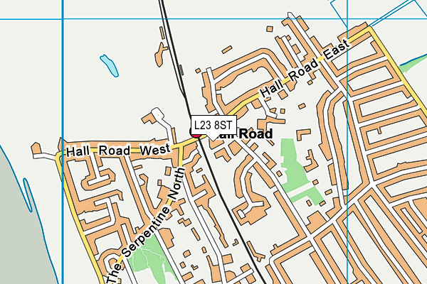 L23 8ST map - OS VectorMap District (Ordnance Survey) L23 8ST map - OS VectorMap District (Ordnance Survey)