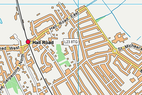 L23 8TG map - OS VectorMap District (Ordnance Survey) L23 8TG map - OS VectorMap District (Ordnance Survey)