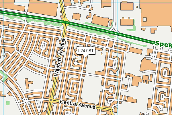 L24 0ST map - OS VectorMap District (Ordnance Survey) L24 0ST map - OS VectorMap District (Ordnance Survey)