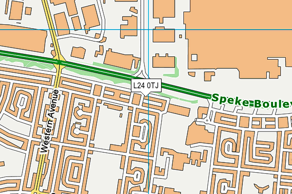 L24 0TJ map - OS VectorMap District (Ordnance Survey) L24 0TJ map - OS VectorMap District (Ordnance Survey)