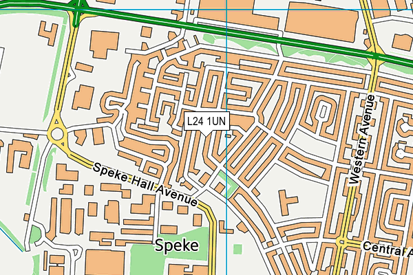 L24 1UN map - OS VectorMap District (Ordnance Survey) L24 1UN map - OS VectorMap District (Ordnance Survey)