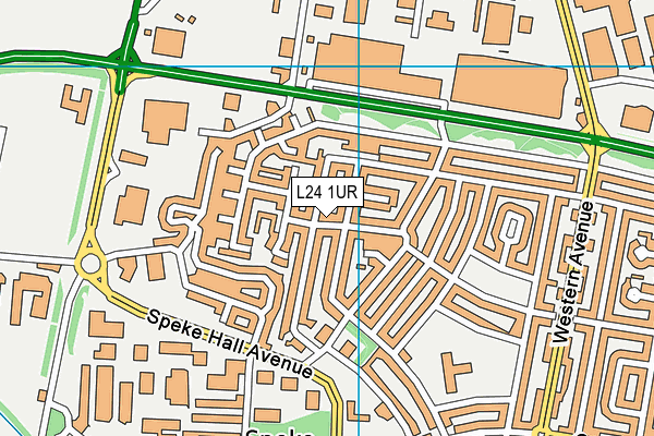 L24 1UR map - OS VectorMap District (Ordnance Survey) L24 1UR map - OS VectorMap District (Ordnance Survey)