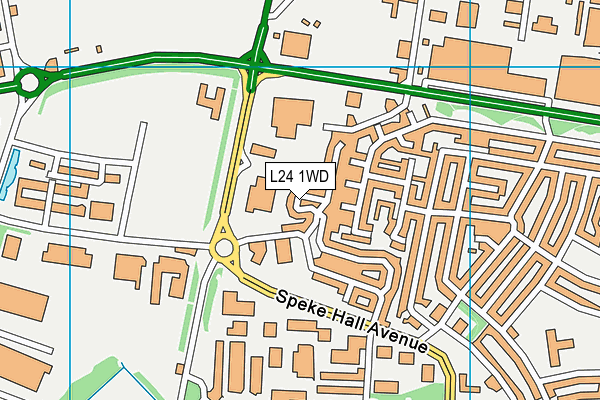 L24 1WD map - OS VectorMap District (Ordnance Survey) L24 1WD map - OS VectorMap District (Ordnance Survey)