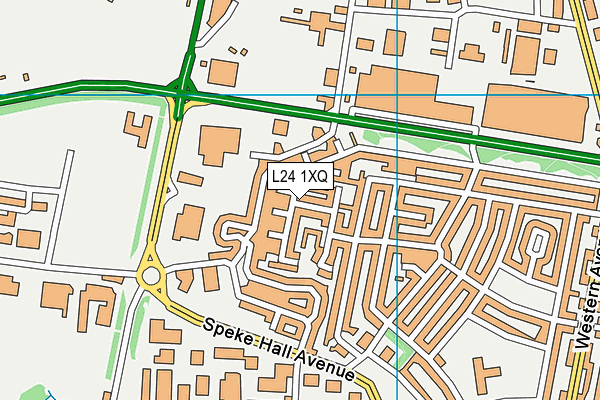 L24 1XQ map - OS VectorMap District (Ordnance Survey) L24 1XQ map - OS VectorMap District (Ordnance Survey)
