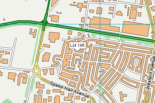 L24 1XR map - OS VectorMap District (Ordnance Survey) L24 1XR map - OS VectorMap District (Ordnance Survey)