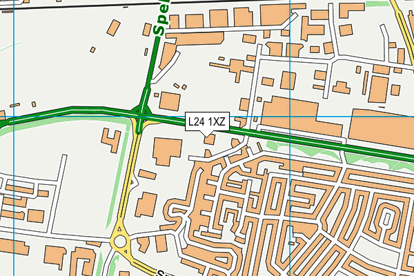 L24 1XZ map - OS VectorMap District (Ordnance Survey) L24 1XZ map - OS VectorMap District (Ordnance Survey)