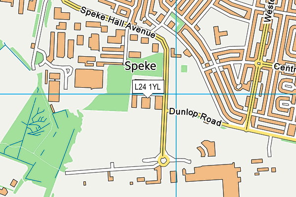 L24 1YL map - OS VectorMap District (Ordnance Survey) L24 1YL map - OS VectorMap District (Ordnance Survey)