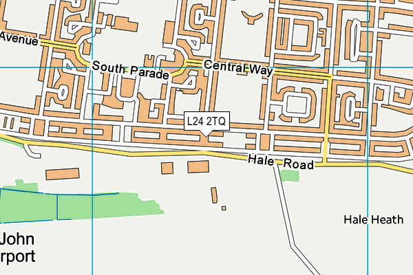 L24 2TQ map - OS VectorMap District (Ordnance Survey) L24 2TQ map - OS VectorMap District (Ordnance Survey)