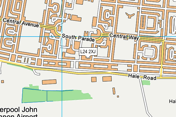 L24 2XJ map - OS VectorMap District (Ordnance Survey) L24 2XJ map - OS VectorMap District (Ordnance Survey)