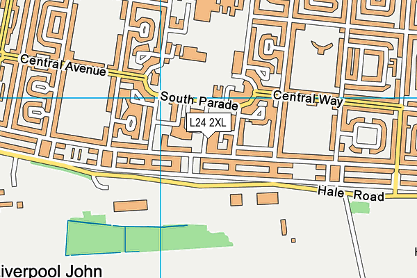 L24 2XL map - OS VectorMap District (Ordnance Survey) L24 2XL map - OS VectorMap District (Ordnance Survey)