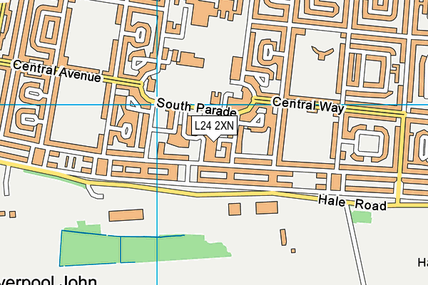 L24 2XN map - OS VectorMap District (Ordnance Survey) L24 2XN map - OS VectorMap District (Ordnance Survey)