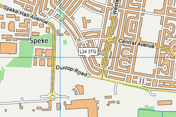 L24 3TG map - OS VectorMap District (Ordnance Survey) L24 3TG map - OS VectorMap District (Ordnance Survey)