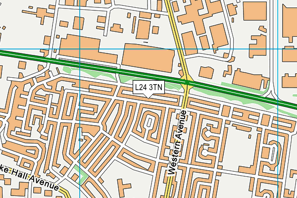 L24 3TN map - OS VectorMap District (Ordnance Survey) L24 3TN map - OS VectorMap District (Ordnance Survey)