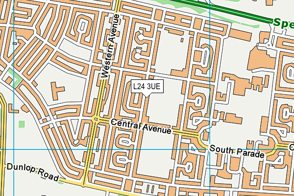 L24 3UE map - OS VectorMap District (Ordnance Survey) L24 3UE map - OS VectorMap District (Ordnance Survey)