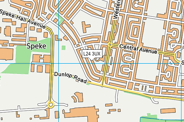 L24 3UX map - OS VectorMap District (Ordnance Survey) L24 3UX map - OS VectorMap District (Ordnance Survey)