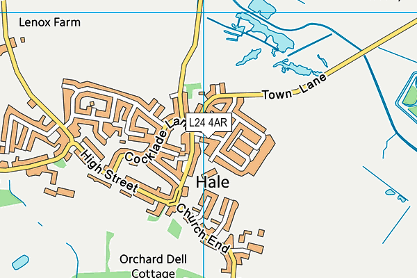 L24 4AR map - OS VectorMap District (Ordnance Survey) L24 4AR map - OS VectorMap District (Ordnance Survey)