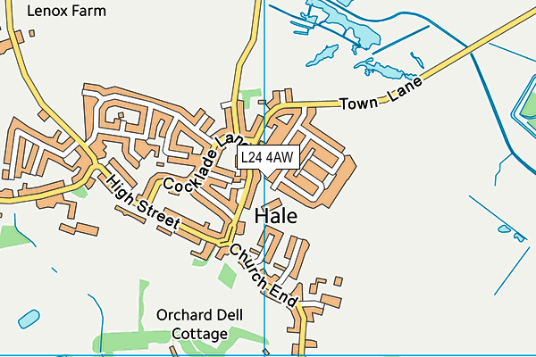 L24 4AW map - OS VectorMap District (Ordnance Survey) L24 4AW map - OS VectorMap District (Ordnance Survey)