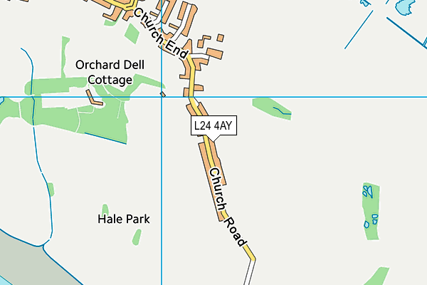 L24 4AY map - OS VectorMap District (Ordnance Survey) L24 4AY map - OS VectorMap District (Ordnance Survey)