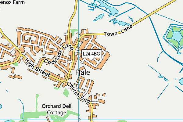 L24 4BG map - OS VectorMap District (Ordnance Survey)