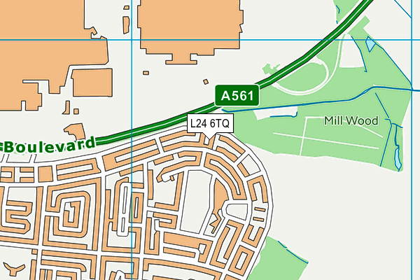 L24 6TQ map - OS VectorMap District (Ordnance Survey) L24 6TQ map - OS VectorMap District (Ordnance Survey)
