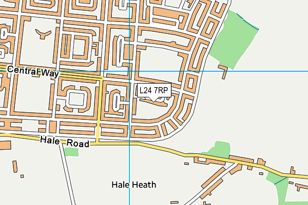 L24 7RP map - OS VectorMap District (Ordnance Survey) L24 7RP map - OS VectorMap District (Ordnance Survey)