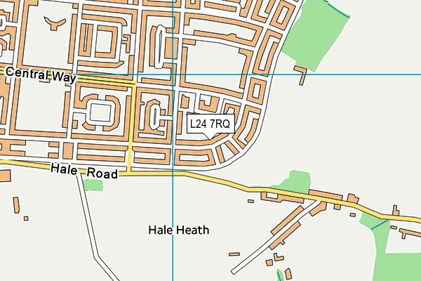 L24 7RQ map - OS VectorMap District (Ordnance Survey) L24 7RQ map - OS VectorMap District (Ordnance Survey)