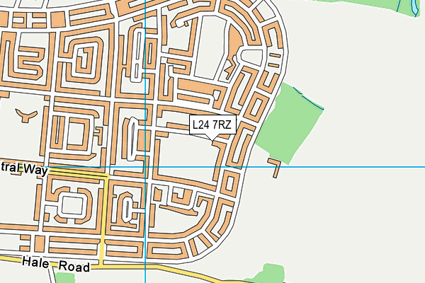 L24 7RZ map - OS VectorMap District (Ordnance Survey) L24 7RZ map - OS VectorMap District (Ordnance Survey)