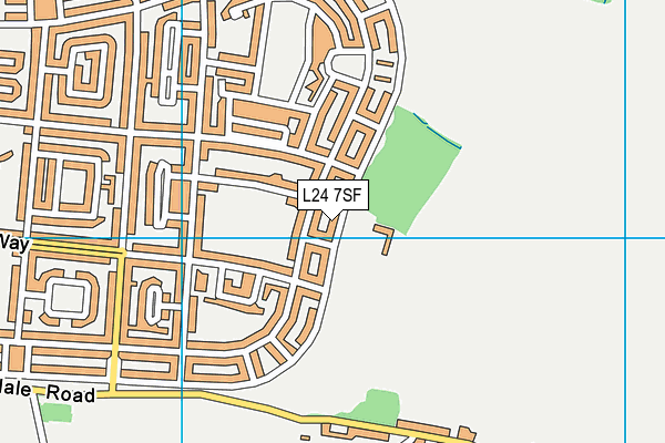 L24 7SF map - OS VectorMap District (Ordnance Survey) L24 7SF map - OS VectorMap District (Ordnance Survey)